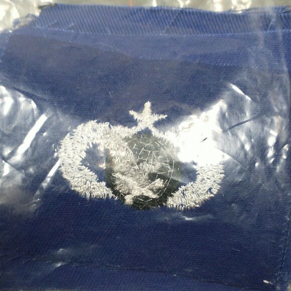 USAF Communications Maintenance 7 Level Badge Subdued Navy Blue 12 Badges - Picture 3 of 4